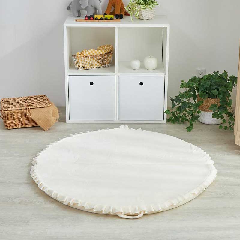 【1029482】ホリデープラスキッズ 円形 100cm ホットミルク