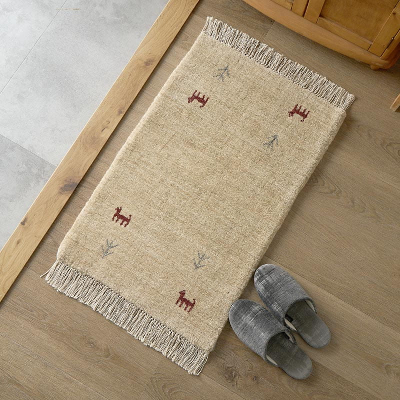 【1027032】イロハ 玄関マット 50x80cm ベージュ