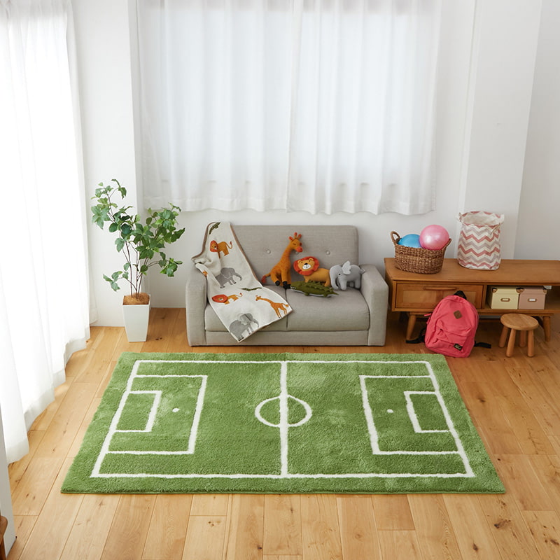 【1026837】サッカーラグ 90x130cm
