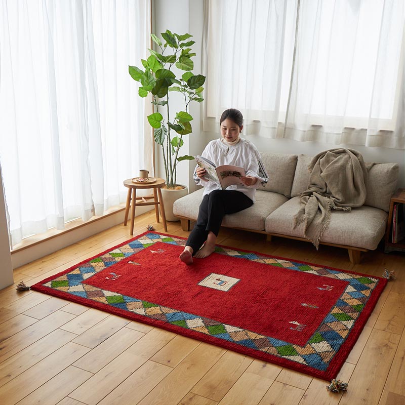 【1026977】コバム 80x140cm レッド