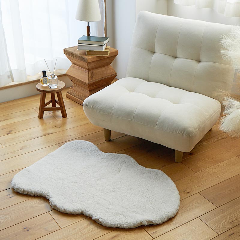 【1030779】モコア 60x90cm アイボリー