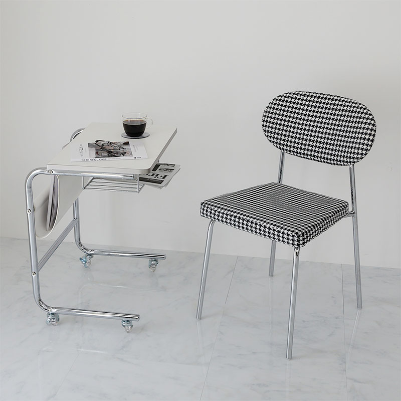 【1028706】MONOA+ チェア  アベイ 48x52x76cm 千鳥格子