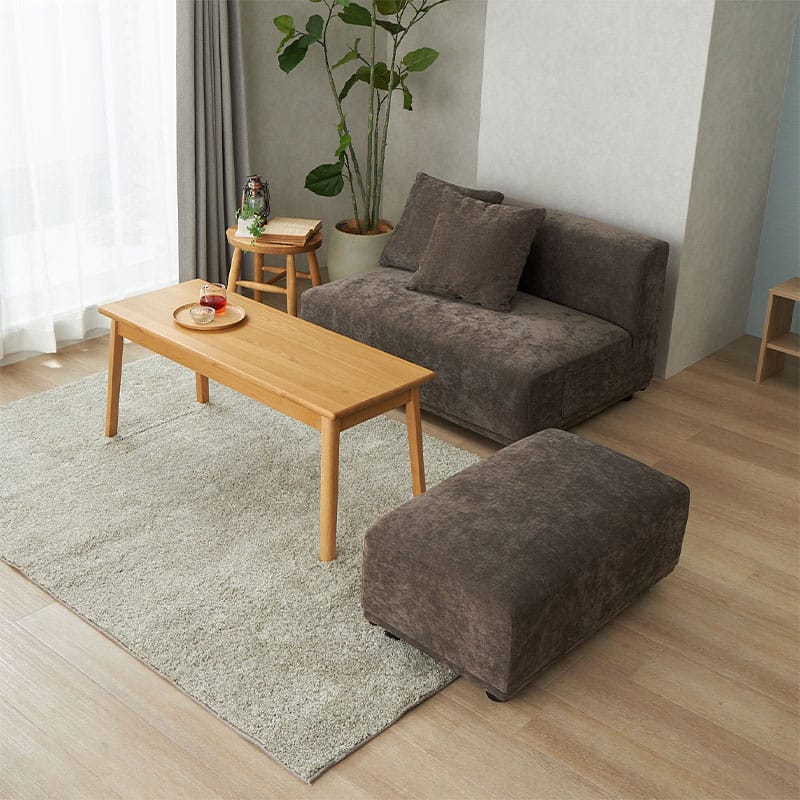 【1031367】MONOA+ ソファー  コズリー 145x74x58cm ダークブラウン