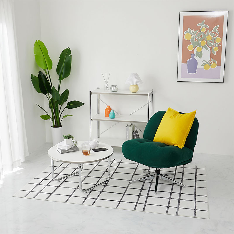 【1031259】MONOA+ 1人掛けソファー  レジャリー 64x81x73cm ダークグリーン