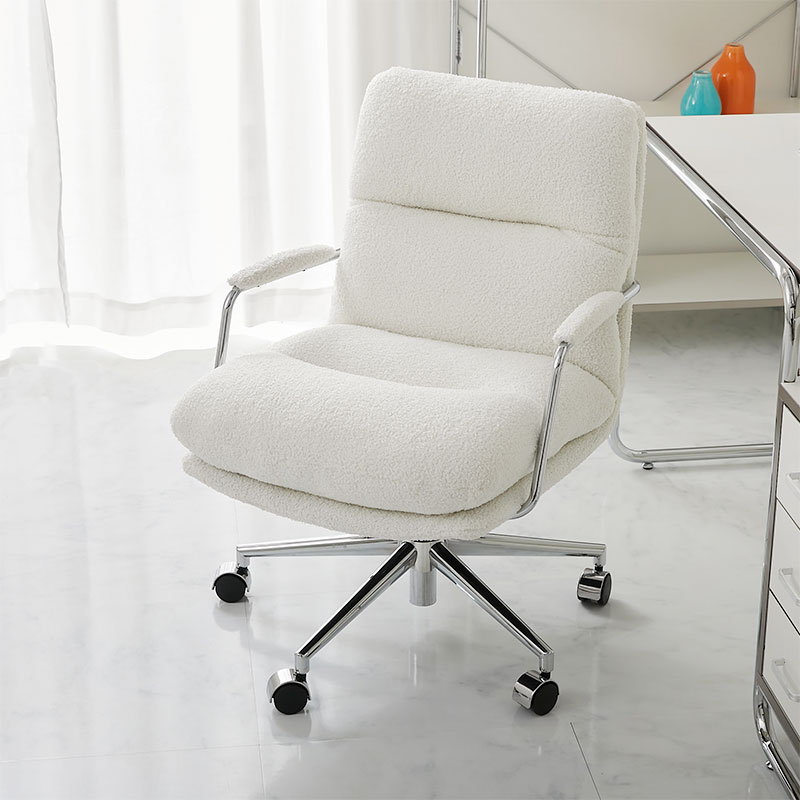 【1031553】MONOA+ デスクチェア  リセーレ 57x73x81cm ホワイト