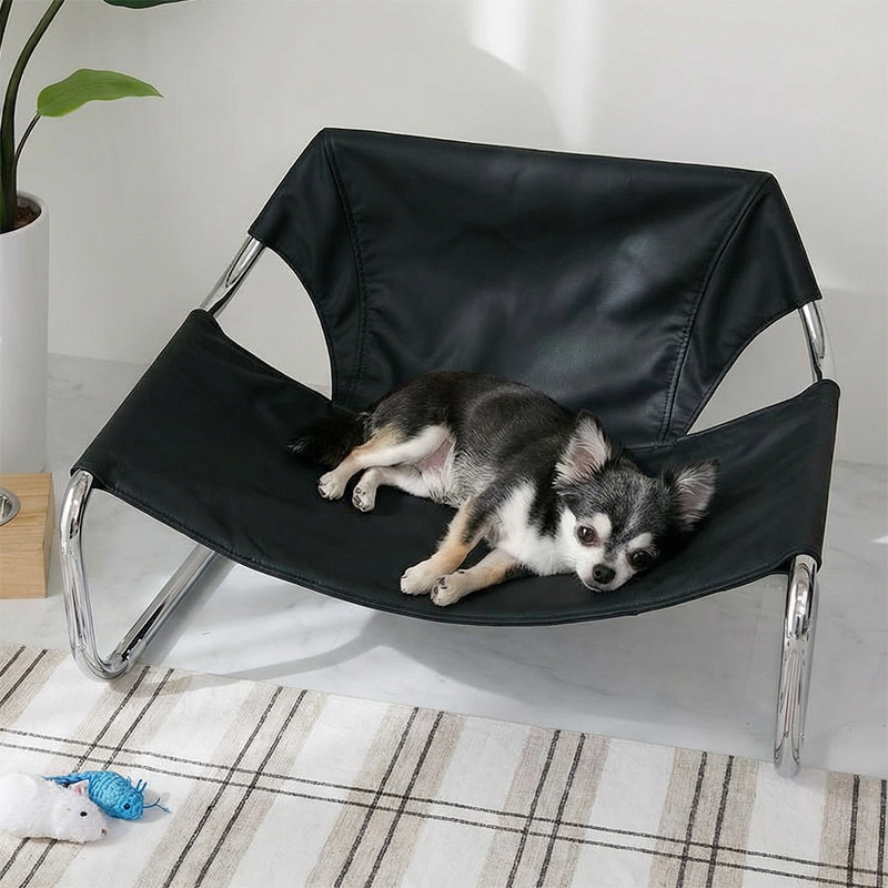 【1031268】MONOA+ 　ペットベッド　カードル 75x59x45cm ブラック