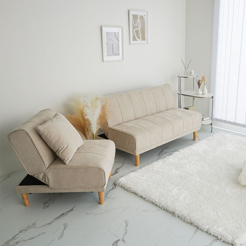 【1031359】MONOA+ 1人掛けソファー  シリーン 60x76x73cm ベージュ