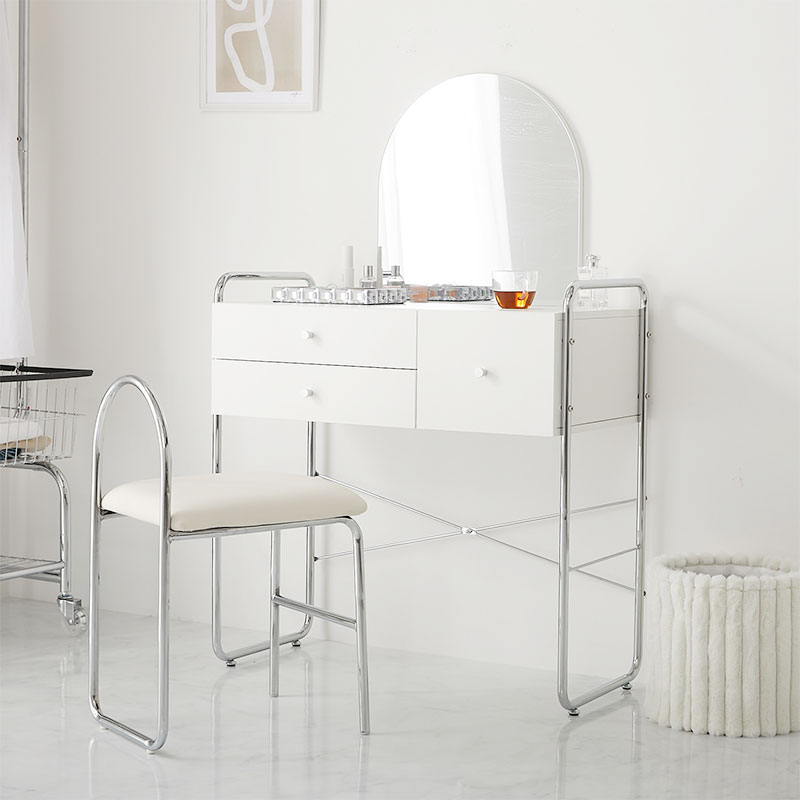 【1031309】MONOA+  ドレッサー    スタニング  84x42x129cm ホワイト