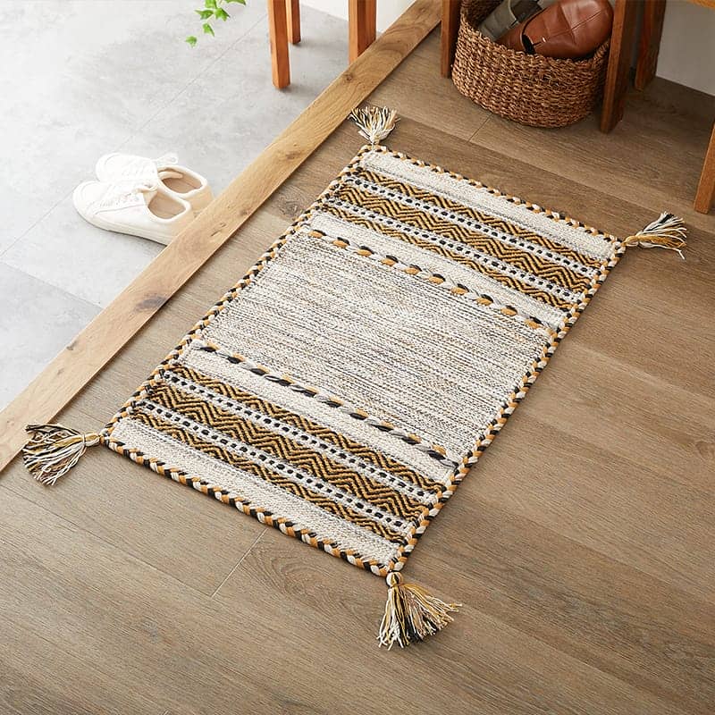 【1030937】ピャーラ 50x80cm ナチュラルアイボリー